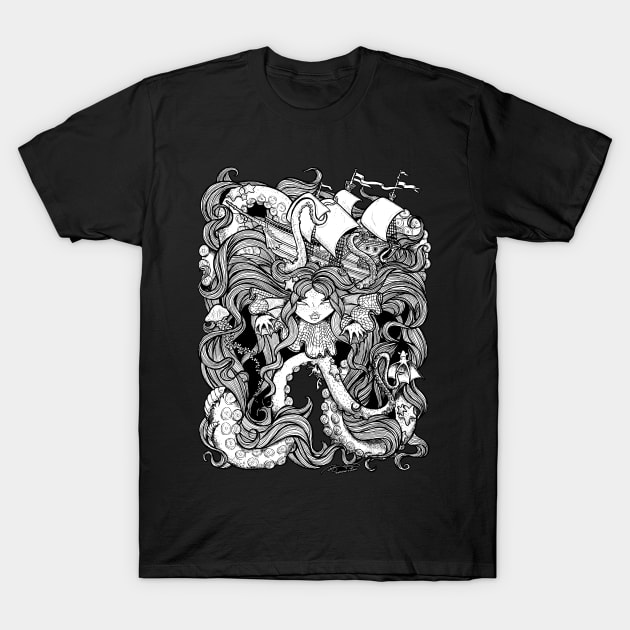 The Siren T-Shirt by SpacebatDesigns 